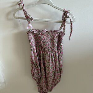 Pesciolino Rosso strawberry print Romper